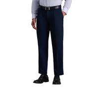 Haggar Pantalón Casual de Ajuste clásico Caqui sin Planchado para Hombre (Tallas Regulares, Grandes y Altas), Azul Marino Oscuro, 32W/32L