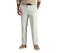 Haggar Pantalón de Pana de Corte clásico con Parte Delantera Plana y Cintura expandible para Hombre, Marfil, 36W / 30L