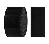 haggiy - Cinta adhesiva para bordes de melamina, 40 mm x 5 m, cinta termoadhesiva, para estantes y paneles, decoración: estructura negra
