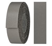 haggiy - Cinta adhesiva para bordes de melamina con adhesivo termofusible, 21 mm x 5 m, cinta termoadhesiva, para estantes y paneles, decoración: antracita