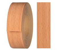 haggiy - Cinta adhesiva para bordes de melamina con adhesivo termofusible, 21 mm x 5 m, cinta termoadhesiva, para estantes y paneles, decoración: haya