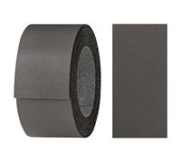 haggiy - Cinta adhesiva para bordes de melamina con adhesivo termofusible, 40 mm x 5 m, cinta termoadhesiva, para estantes y paneles, decoración: gris grafito