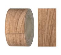haggiy - Cinta adhesiva para bordes de melamina con adhesivo termofusible, 40 mm x 5 m, cinta termoadhesiva, para estantes y paneles, decoración: roble aceitado