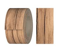 haggiy Cinta adhesiva para bordes de melamina con adhesivo termofusible, 40 mm x 5 m, para estantes y paneles, decoración: gran roble natural