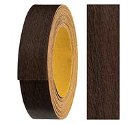 Haggiy Cinta de melamina autoadhesiva para cantos de muebles, sujeción segura sin planchar, para estanterías y placas de nogal oscuro