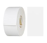 haggiy Cinta para Bordes en ABS con Adhesivo termofusible 42 mm x 2,5 m - Cinta para Cantos Premium Extra Fuerte para Planchar en Paneles de Muebles y estantes - decoración: Blanco Clásico