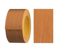 haggiy Melaminkanten-Band selbstklebend 40mm x 5m I Sicherer Halt ohne Bügeln durch Acrylkleber I Kantenumleimer, Furnier für Regalbretter/Holzplatten (Erle)