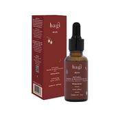 Hagi Whisky Barber Aceite Natural Para Barba y Bigote, Acondicionador de Barba y Piel Facial, con Aceite de Arroz, Aceite de Aguacate, Extracto de Cebada y Lúpulo, 30 ml