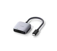 Hagi daptador de gafas AR, 4K@60Hz USB C a gafas y convertidor de carga, 100W PD Power and Play adaptador para XREAL, Viture, Rokid, Steam Deck, ROG Ally, Switch 1 2, iPhone 17 16