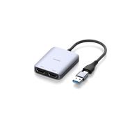 Hagi daptador USB 3.0 o USB C a HDMI dual para Mac y Windows, convertidor de monitor dual MST con triple visualización para Apple M1/M2/M3 Chip HDMI Splitter extendido para MacBook Pro Air Mac