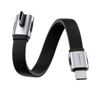 Hagi able USB 4, transferencia de datos de 80 Gbps, cable USB-C de carga rápida de 240 W, cable corto USB 4 V2.0 de 8K a 60 Hz para iPhone 17 16 15 Pro Max, iPad Pro, Thunderbolt 5/4 (vertical 90