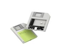 Hagi arcasa SSD, Estilo Disquete USB 3.2 Gen2 de 10 Gbps a NVMe PCI-E M.2 2230/2242 SSD, Carcasa de Disco Duro Externo M.2 para MacBook, portátil, iPad, Android, iPhone 17 Pro MAX (Verde)