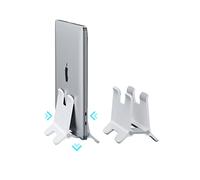 Hagibis Soporte Vertical para Portátil, Soporte para Portátil Soporte Ajustable para Ahorrar Espacio para MacBook Pro, Mac Mini, iPad, Surface, Samsung, Lenovo, Huawei, HP, DELL (ABS Blanco)