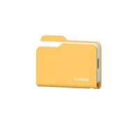 Hagibis SSD-Gehäuse, Folder Style USB 3.2 Gen2 10Gbps auf NVMe PCI-E M.2 SSD-Gehäuse, M.2 externes Festplattengehäuse für MacBook, Laptop, iPad, Android, iPhone 17 Pro MAX (Gelb Nur 2230)