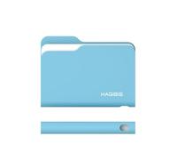 Hagibis SSD-Gehäuse, Folder Style USB 3.2 Gen2 10Gbps auf NVMe PCI-E M.2 SSD-Gehäuse, M.2 externes Festplattengehäuse für MacBook, Laptop, iPad, Android, iPhone 17 Pro MAX (Blau Nur 2230)