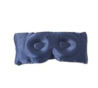 HAGJII 19 Momme 100% Antifaz Para Dormir De Seda Natural Mascara De Dormir Para Quienes Duermen De Lado, Antifaz 3D Grande Y Contorneado Para Anti-Luz, Diseño Ajustable(Navy blue)