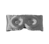 HAGJII 19 Momme 100% Antifaz Para Dormir De Seda Natural Mascara De Dormir Para Quienes Duermen De Lado, Antifaz 3D Grande Y Contorneado Para Anti-Luz, Diseño Ajustable(Gray)