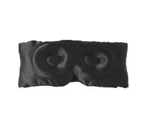 HAGJII 19 Momme 100% Antifaz Para Dormir De Seda Natural Mascara De Dormir Para Quienes Duermen De Lado, Antifaz 3D Grande Y Contorneado Para Anti-Luz, Diseño Ajustable(Negro)