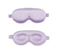 HAGJII 22 Momme 3D Contorneada Antifaz Para Dormir De Seda Natural, Párfora Para Hombres Y Mujeres Mascara De Dormir Para Quienes Duermen De Lado, Conbanda Elástica(Purple)