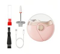 HAGJII 3 En 1 Cortauñas Eléctrico Para Personas Mayores, Niños, Adultos, 2 Velocidades Cortauñas Automático Con 2 Cabezales De Afilado, Cortador De Uñas(Pink)