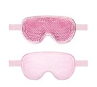 HAGJII Antifaz Gel Frio Refrescante Reutilizable Máscara De Gel Para Ojos, Mascara De Dormir De Terapia De Frío Y Calor Para Ojos Hinchados Y Tratamiento De Migrañas(Pink)