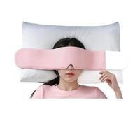 HAGJII Antifaz Para Dormir Con Peso Tecnológico Presión Suave En Ambos Lados Máscara De Dormir Para Un Sueño Profundo, Sleep Mask Anti-Luz Meditación Y Relajación(Pink)