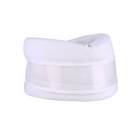 HAGJII Collarín Cervical De Doble Capa Para Aliviar El Dolor Blando Ajustable Soporte Para El Cuello Para Dormir Alivio De La Presión En La Columna Vertebral(S,Blanco)