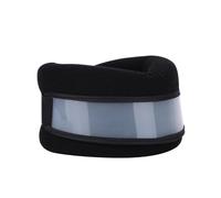 HAGJII Collarín Cervical De Doble Capa Para Aliviar El Dolor Blando Ajustable Soporte Para El Cuello Para Dormir Alivio De La Presión En La Columna Vertebral(S,Negro)