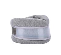 HAGJII Collarín Cervical De Doble Capa Para Aliviar El Dolor Blando Ajustable Soporte Para El Cuello Para Dormir Alivio De La Presión En La Columna Vertebral(L,Gray)