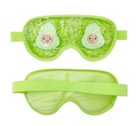 HAGJII Máscara De Gel Para Ojos Refrescante Con Estampado De Frutas, Bolsa De Hielo De Pvc Reutilizable Antifaz Gel Frio Para Terapia De Frío Y Calor, Mascara De Dormir(Verde)