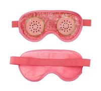 HAGJII Máscara De Gel Para Ojos Refrescante Con Estampado De Frutas, Bolsa De Hielo De Pvc Reutilizable Antifaz Gel Frio Para Terapia De Frío Y Calor, Mascara De Dormir(Red)