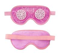 HAGJII Máscara De Gel Para Ojos Refrescante Con Estampado De Frutas, Bolsa De Hielo De Pvc Reutilizable Antifaz Gel Frio Para Terapia De Frío Y Calor, Mascara De Dormir(Pink)