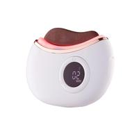 HAGJII Multifunción Guasha Electrico Con Luz Roja Y Vibración, Masajeador De Mano Herramienta De Raspado Muscular Para Fascitis Plantar, Dolor Muscular Y Relajación Corporal(Red Bian Stone)