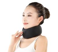 HAGJII Para El Dolor De Cuello Y Soporte Collarín Cervical Suave Y Ajustable Para Dormir Soporte Para El Cuello Alivia La Presión Y Mejora La Postura Para Mujeres Y Hombres(Negro)
