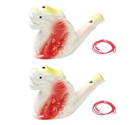 HAGJII Silbato De Pájaro Cerámica Formas Zodiacales Silbatos De Agua 4 Piezas Silbato Pájaro para Observadores De Aves Cazadores Y Aventuras Al Aire Libre(Dragon)