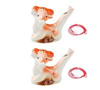 HAGJII Silbato De Pájaro Cerámica Formas Zodiacales Silbatos De Agua 4 Piezas Silbato Pájaro Para Observadores De Aves Cazadores Y Aventuras Al Aire Libre(Goat)