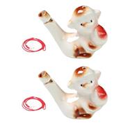 HAGJII Silbato De Pájaro Cerámica Formas Zodiacales Silbatos De Agua 4 Piezas Silbato Pájaro Para Observadores De Aves Cazadores Y Aventuras Al Aire Libre(Monkey)