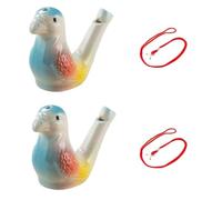 HAGJII Silbato Pájaro Cerámica Silbato De Pájaro Pintado A Mano Diseño Silbatos De Agua Con Cordón Para Niños Aprendizaje Temprano Educativo Instrumento Musical(King kong)