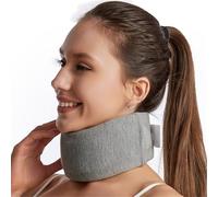 HAGJII Soporte Para El Cuello Para Dormir, Alivio Del Dolor Espuma Viscoelástica Collarín Cervical Con Diseño Transpirable, Estabiliza Las Vértebras Soporte Cervical(M,Gray A)