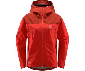 Haglöfs - Ropa de esquí de travesía mujer - ROC Flash GTX Jacket W Poppy red/Corrosion para Mujer - Talla S - Rojo Rojo S