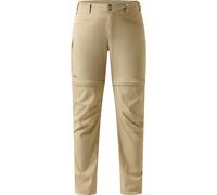 Haglöfs - Ropa de senderismo mujer - Lite Standard Zip-Off II Pant W Chalk Beige para Mujer - Talla 36 FR Beige 36 FR