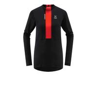 Haglofs L.I.M ZT camiseta base para Mujer en True Black/Zenith Rojo | EU S in True Black/Zenith Red