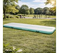 HAGO 24 | AirTrack | Esterilla de gimnasia de 500 cm menta | Esterilla de gimnasia | Tumbling Matte | Bomba eléctrica | Yoga Gimnasia Pilates | Drop Stitch | 500 x 100 x 10 cm | Bolsa