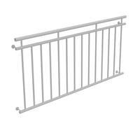 HAGO 24 | Balcón francés | Rejilla para ventana | Barandilla de acero | 184 x 90 cm blanco | Barandilla de barandilla | Balcón Juliet | Barandilla | Balcón de salida | Ventana de barandilla