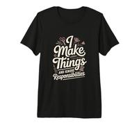 Hago Cosas e ignoro responsabilidades Crafting Camiseta Premium