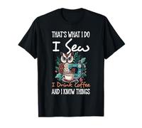 Hago, Coso, Bebo café y sé Que me encantan los búhos y los Animales Camiseta
