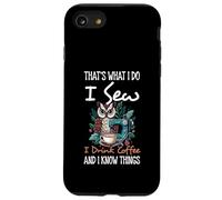 Hago, Coso, Bebo café y sé Que me encantan los búhos y los Animales Carcasa para iPhone SE (2020) / 7/8