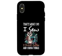 Hago, Coso, Bebo café y sé Que me encantan los búhos y los Animales Carcasa para iPhone X/XS