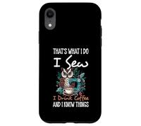 Hago, Coso, Bebo café y sé Que me encantan los búhos y los Animales Carcasa para iPhone XR