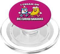 Hago Crema con plátanos Grandes y curvos | Funny Banana PopSockets PopGrip para MagSafe